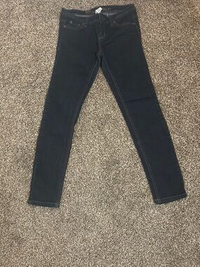 Juniors Blue Asphalt Women's Dark Blue Skinny Jeans Size 5S